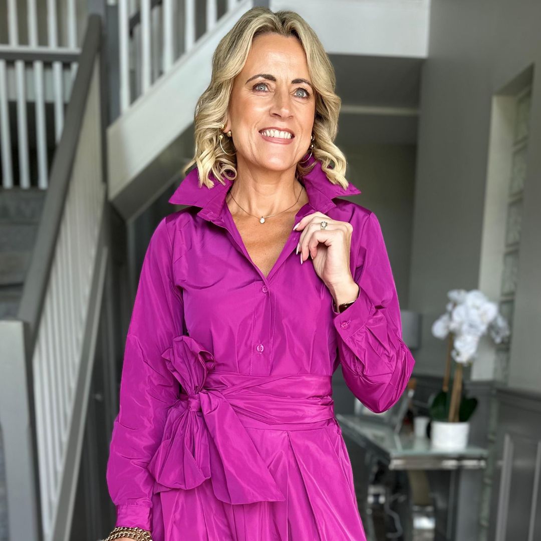 Nicola Ross ladies womenswear women boutique Irish naas kildare ireland new dresses dress  blazer suit suiting trouser wide leg high waist  top tops