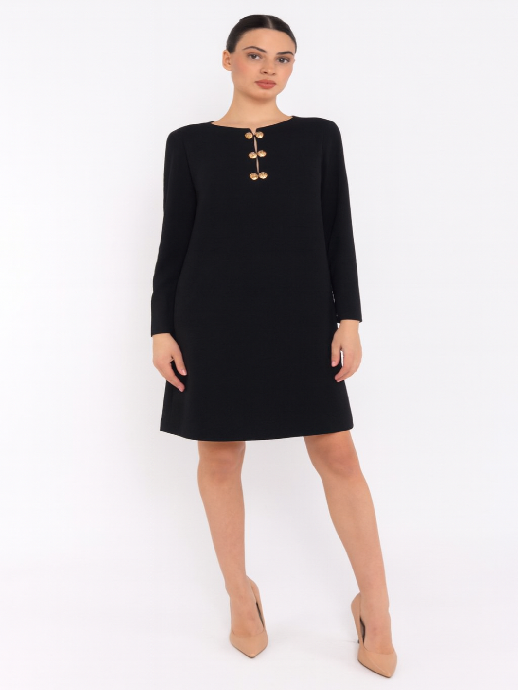 Arggido Mini Dress 49089 In Black-Nicola Ross