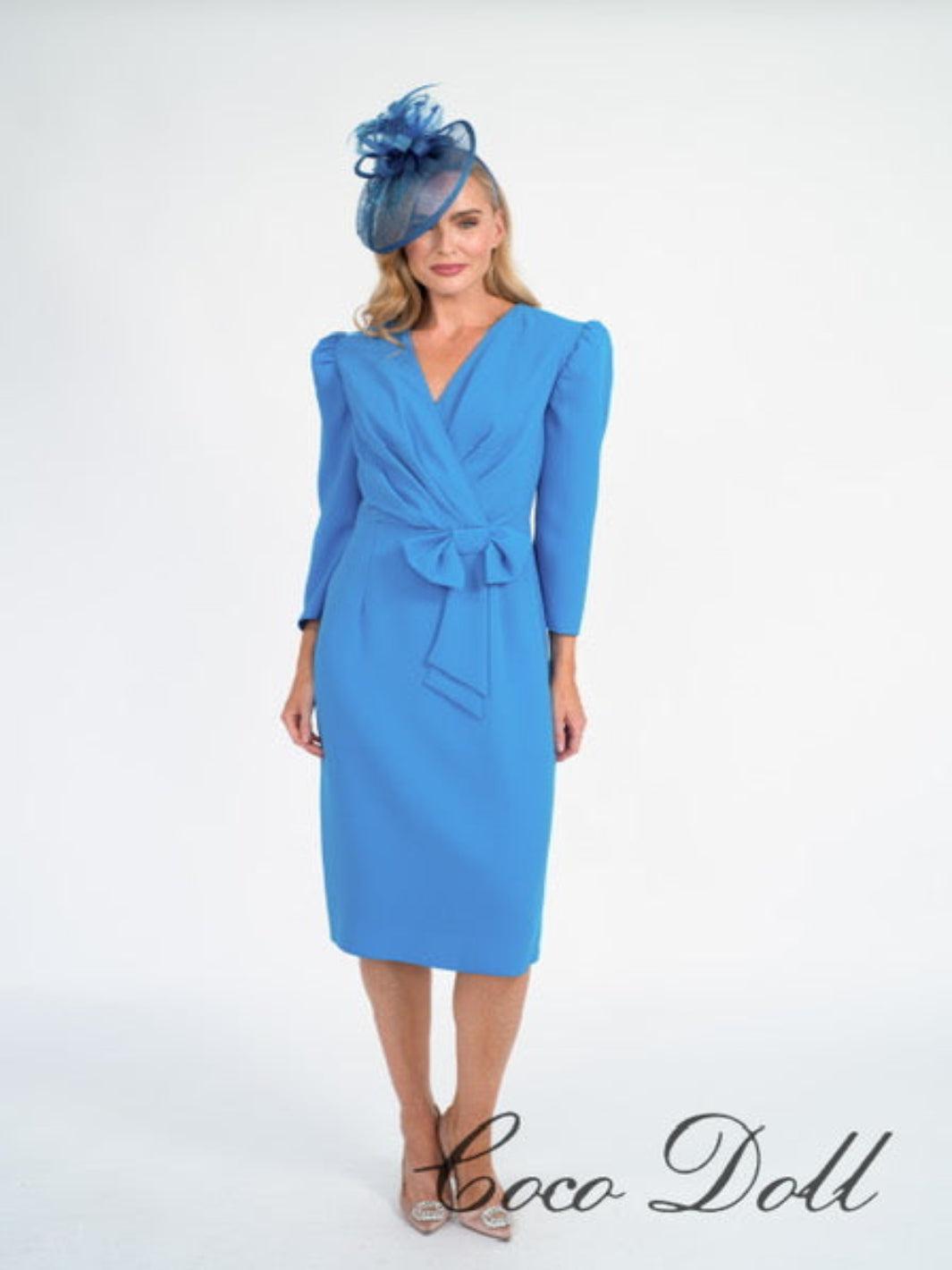 Coco Doll Terri Dress In Blue CD249-Mother of the bride- mother of the groom -Nicola Ross