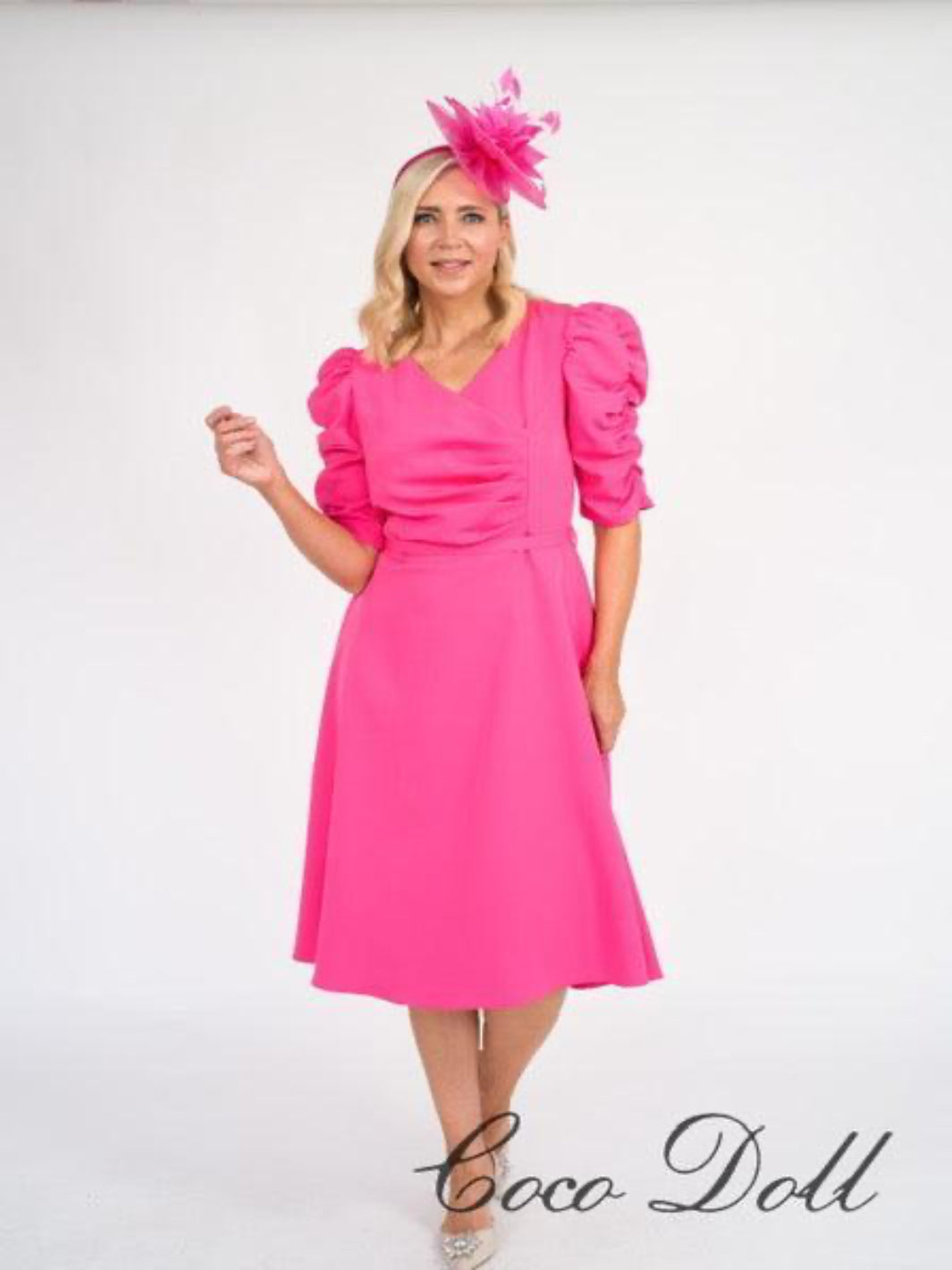 Coco Doll Veder Dress In Pink CD204-Mother of the bride- mother of the groom -Nicola Ross