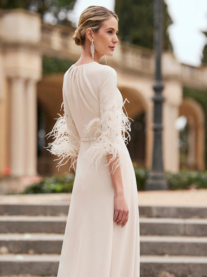 Couture Club Jumpsuit 8G145 In Beige-Mother of the bride- mother of the groom -Nicola Ross