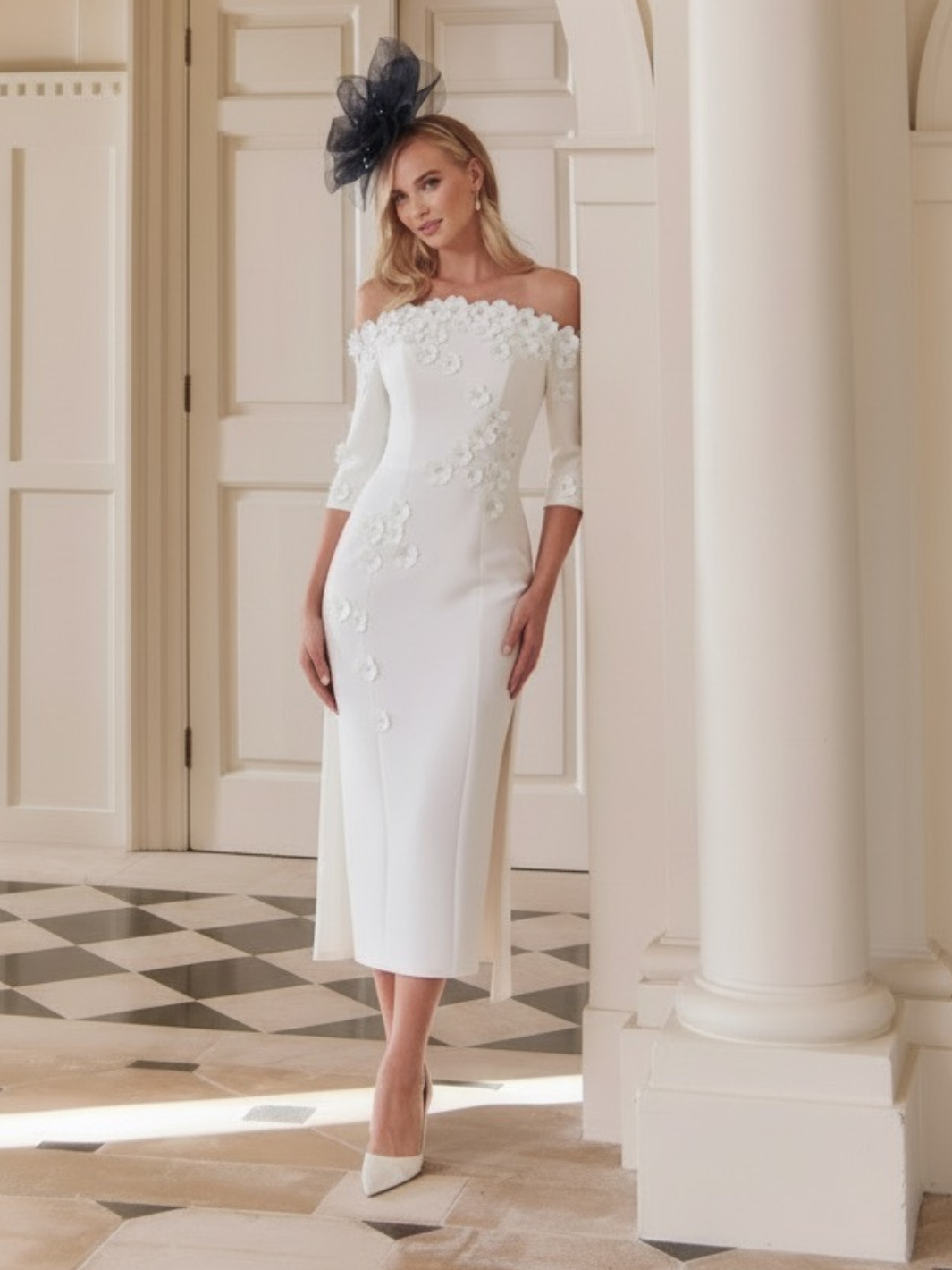 John Charles Dress 29318 In Ivory Nicola Ross John Charles Dress 29318 In Ivory Nicola Ross