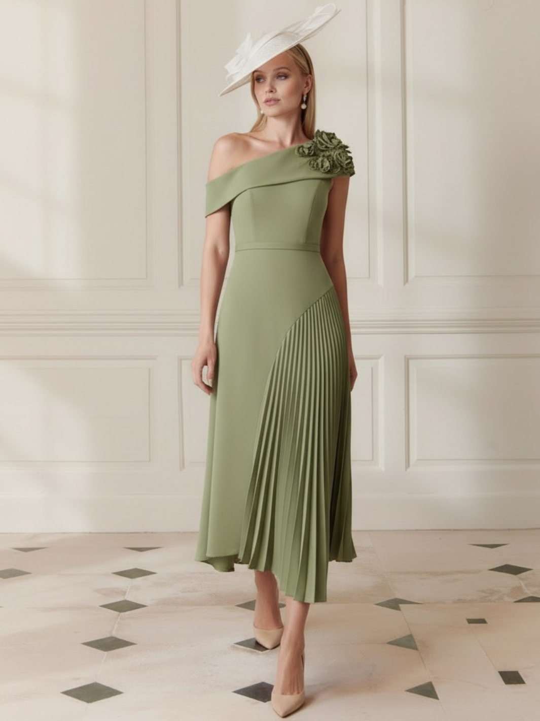 John Charles Dress 29362 In Fern – Nicola Ross