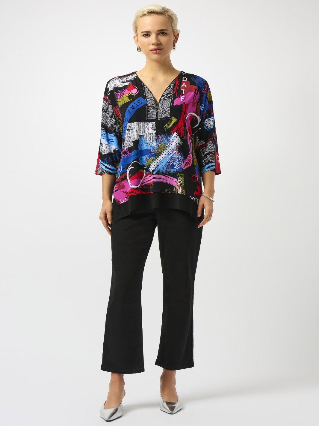 Joseph Ribkoff Classic Straight Jeans In Black 252926B25-Nicola Ross