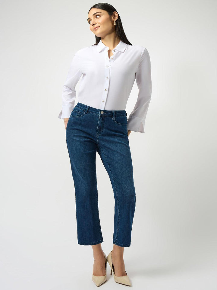 Joseph Ribkoff Classic Straight Jeans In Denim Medium Blue 252926F25-Nicola Ross