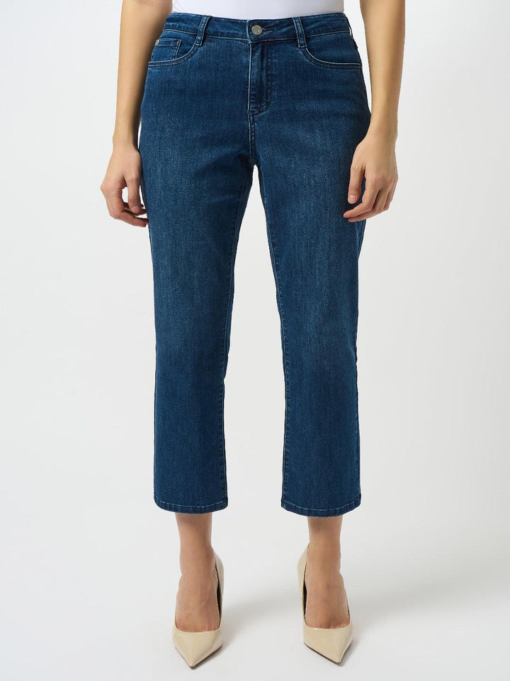 Joseph Ribkoff Classic Straight Jeans In Denim Medium Blue 252926F25-Nicola Ross