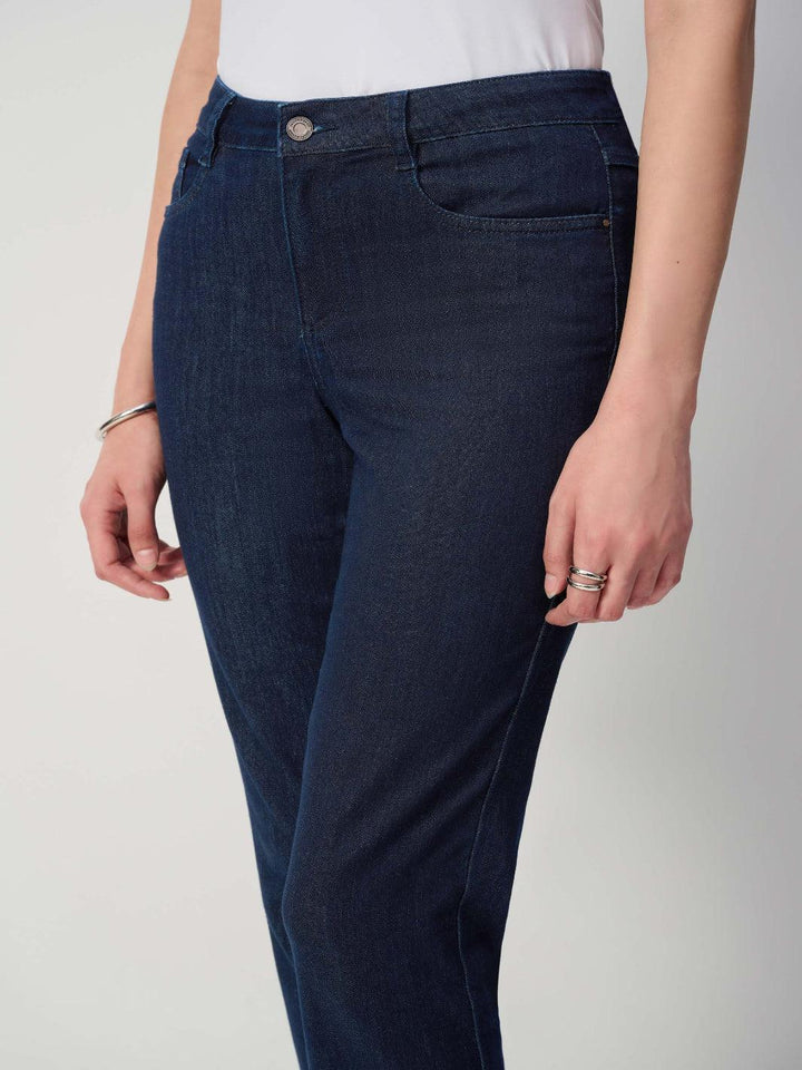 Joseph Ribkoff Mid-Rise Casual Jeans In Dark Denim Blue 251966F25-Nicola Ross