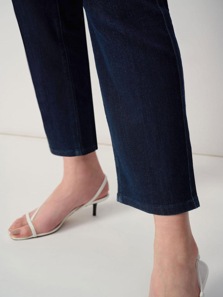 Joseph Ribkoff Mid-Rise Casual Jeans In Dark Denim Blue 251966F25-Nicola Ross