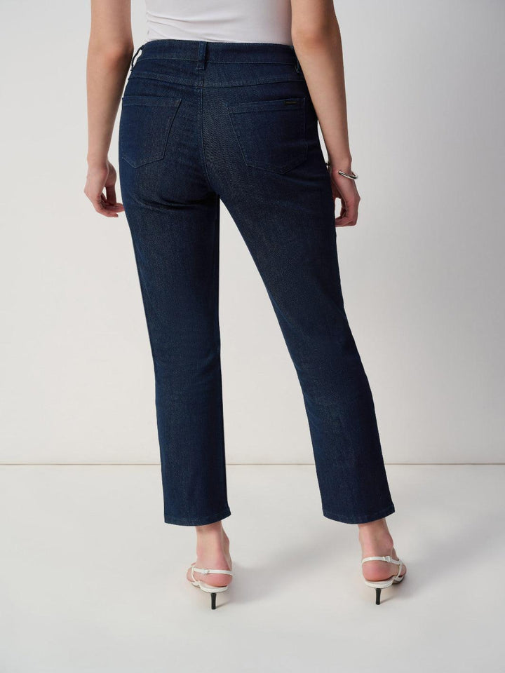 Joseph Ribkoff Mid-Rise Casual Jeans In Dark Denim Blue 251966F25-Nicola Ross