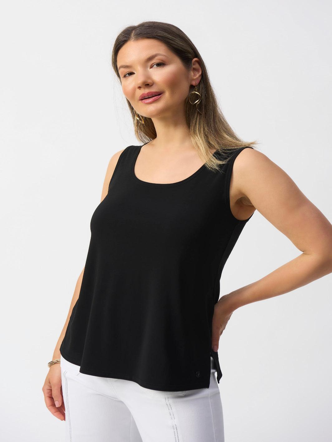 Joseph Ribkoff Sleeveless Top In Black 251970CO – Nicola Ross