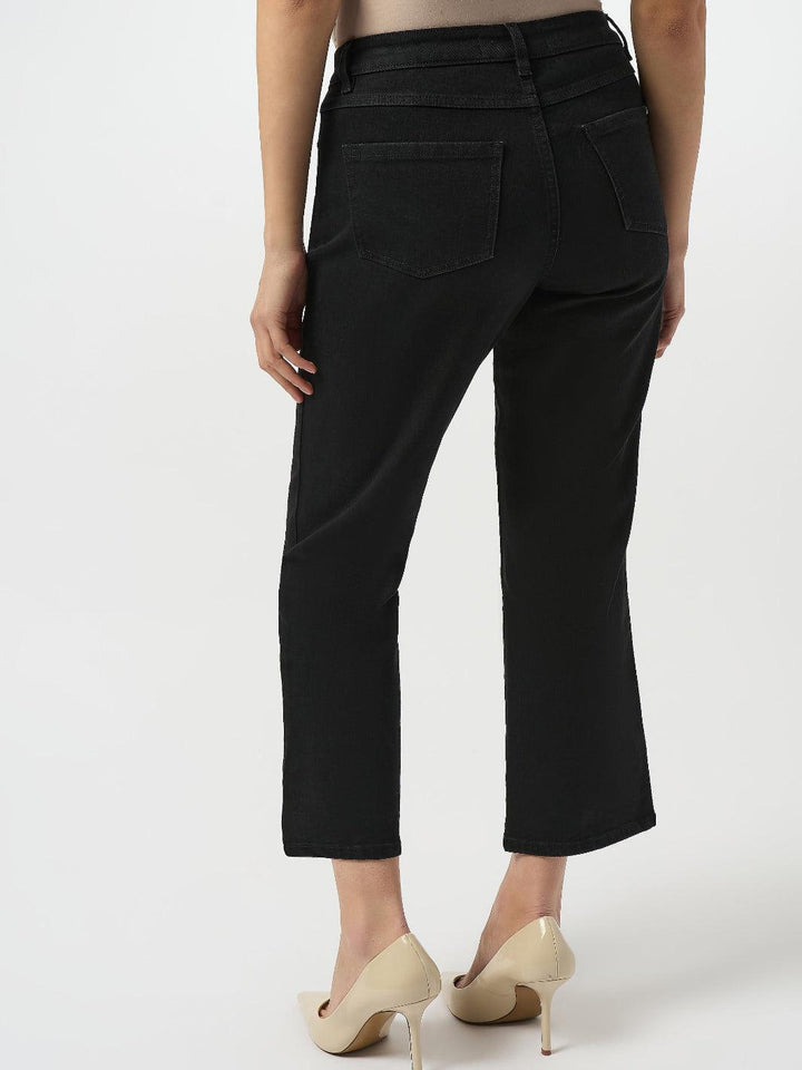 Joseph Ribkoff Slim Cropped Jeans In Black 253986-Nicola Ross