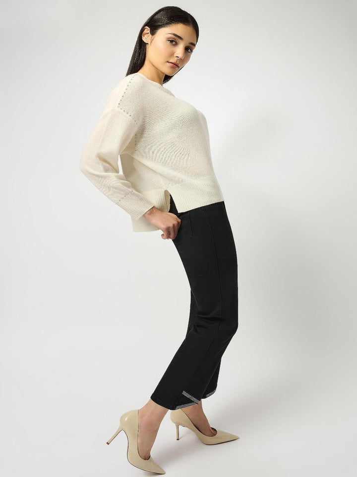 Joseph Ribkoff Slim Cropped Jeans In Black 253986-Nicola Ross