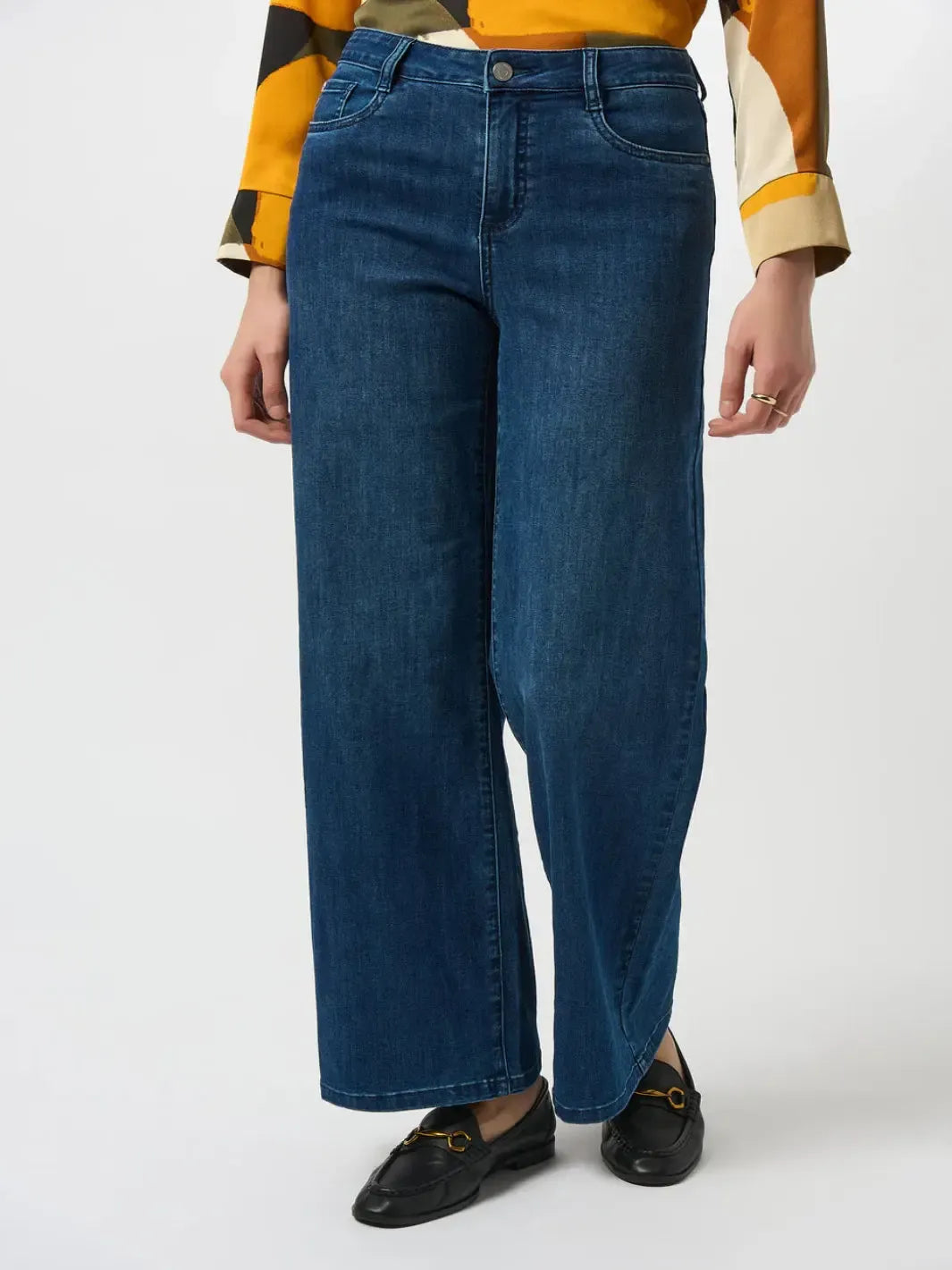 Joseph Ribkoff Wide-leg Jeans In Denim Blue 251968F25-Nicola Ross