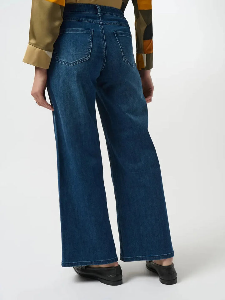 Joseph Ribkoff Wide-leg Jeans In Denim Blue 251968F25-Nicola Ross