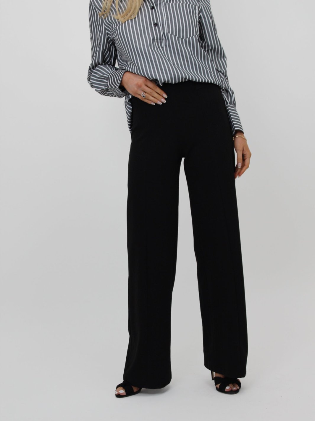 Kate & Pippa Lulu High Waist Trousers In Black-Nicola Ross