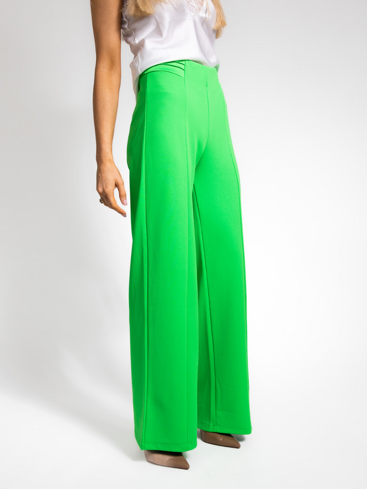 Kate & Pippa Lulu High Waist Trousers In Green-Nicola Ross