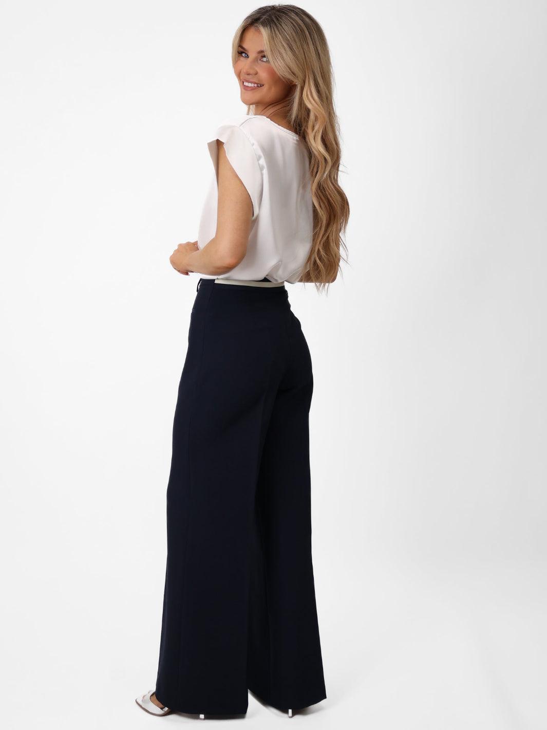 Kate & Pippa Napoli Trousers In Navy-Nicola Ross