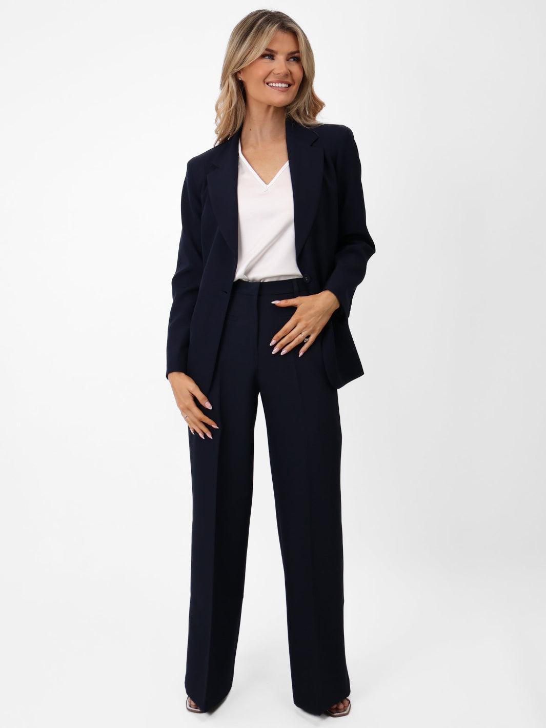 Kate & Pippa Napoli Trousers In Navy-Nicola Ross