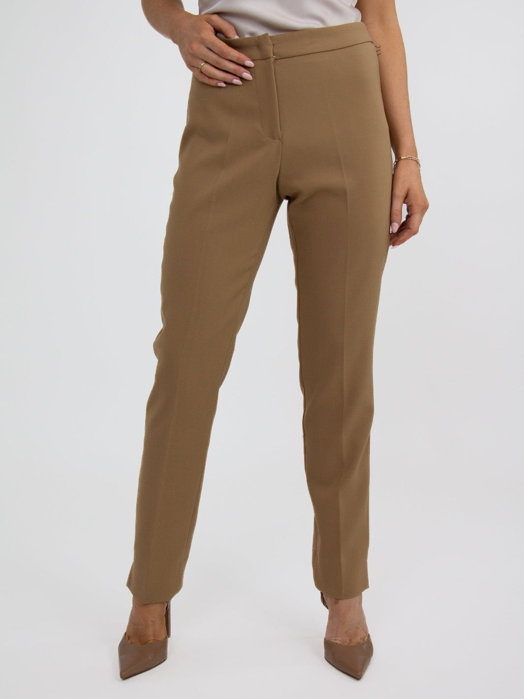 Kate & Pippa Sorrento Trousers In Tan-Nicola Ross