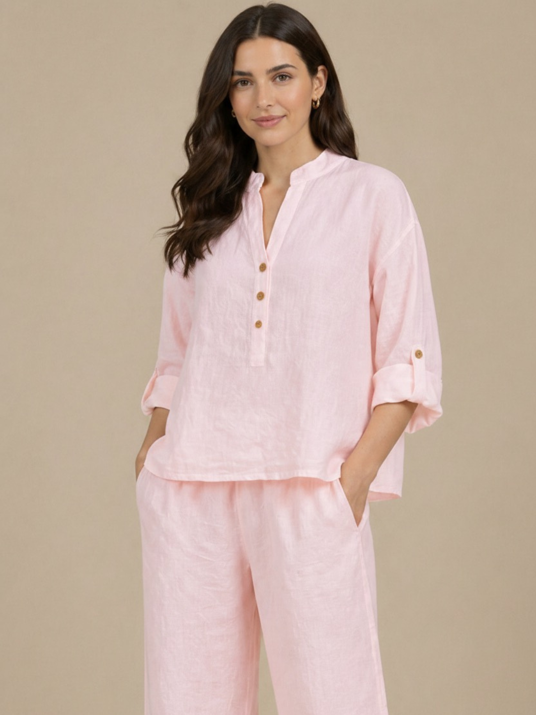トップス CARLA Lady linen like tops Lilium Linen Top - Saraskla