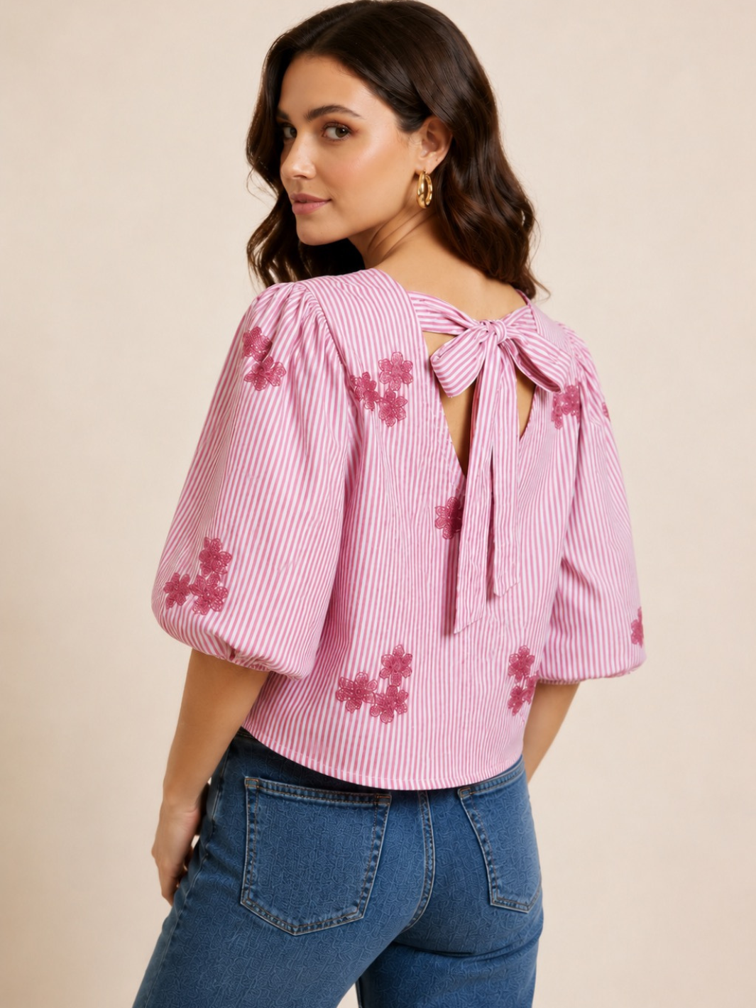 Lil Jen Reese Bow Top In Pink – Nicola Ross