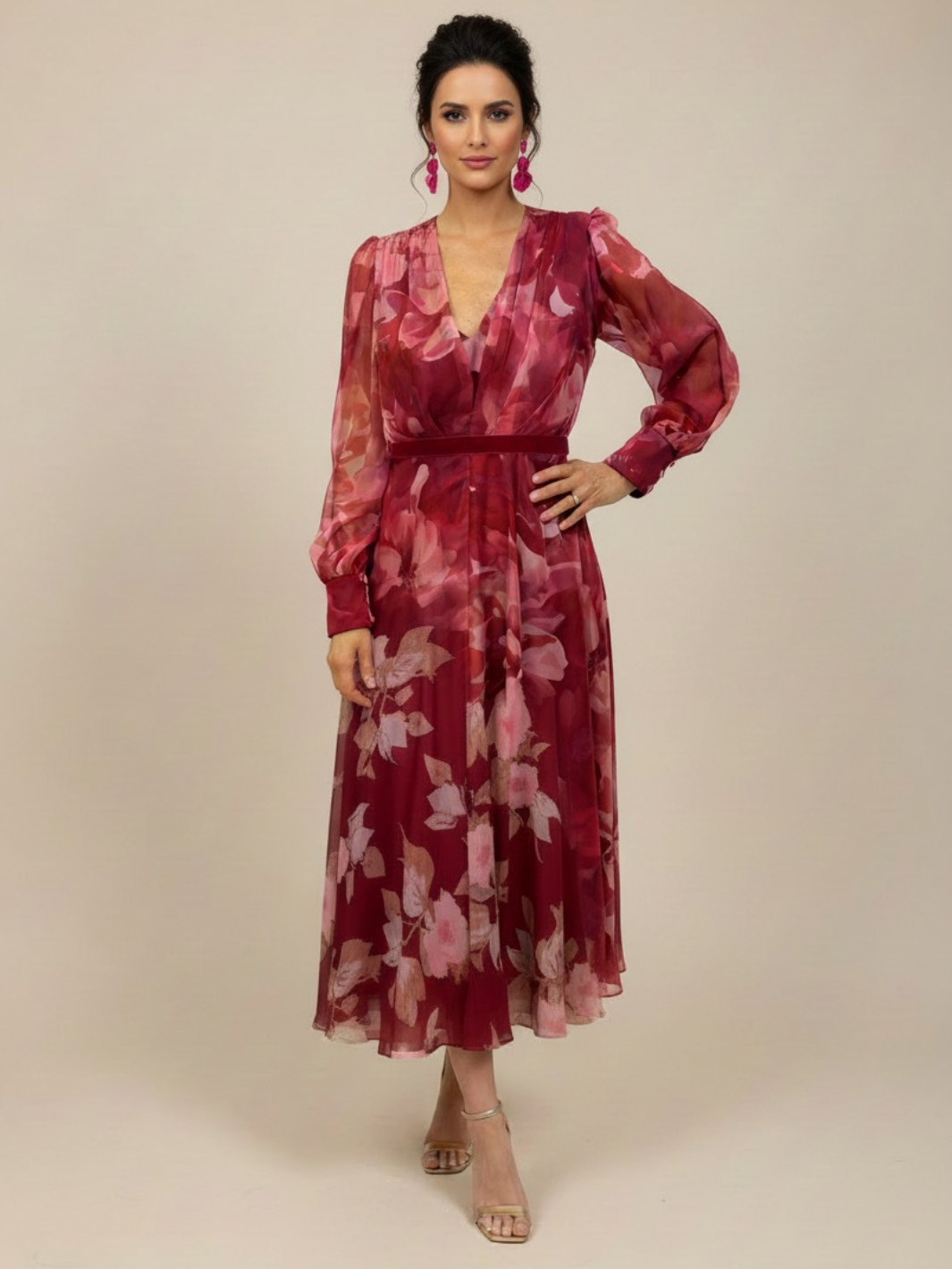 Matilde Can Floral Dress 4562  Nicola Ross