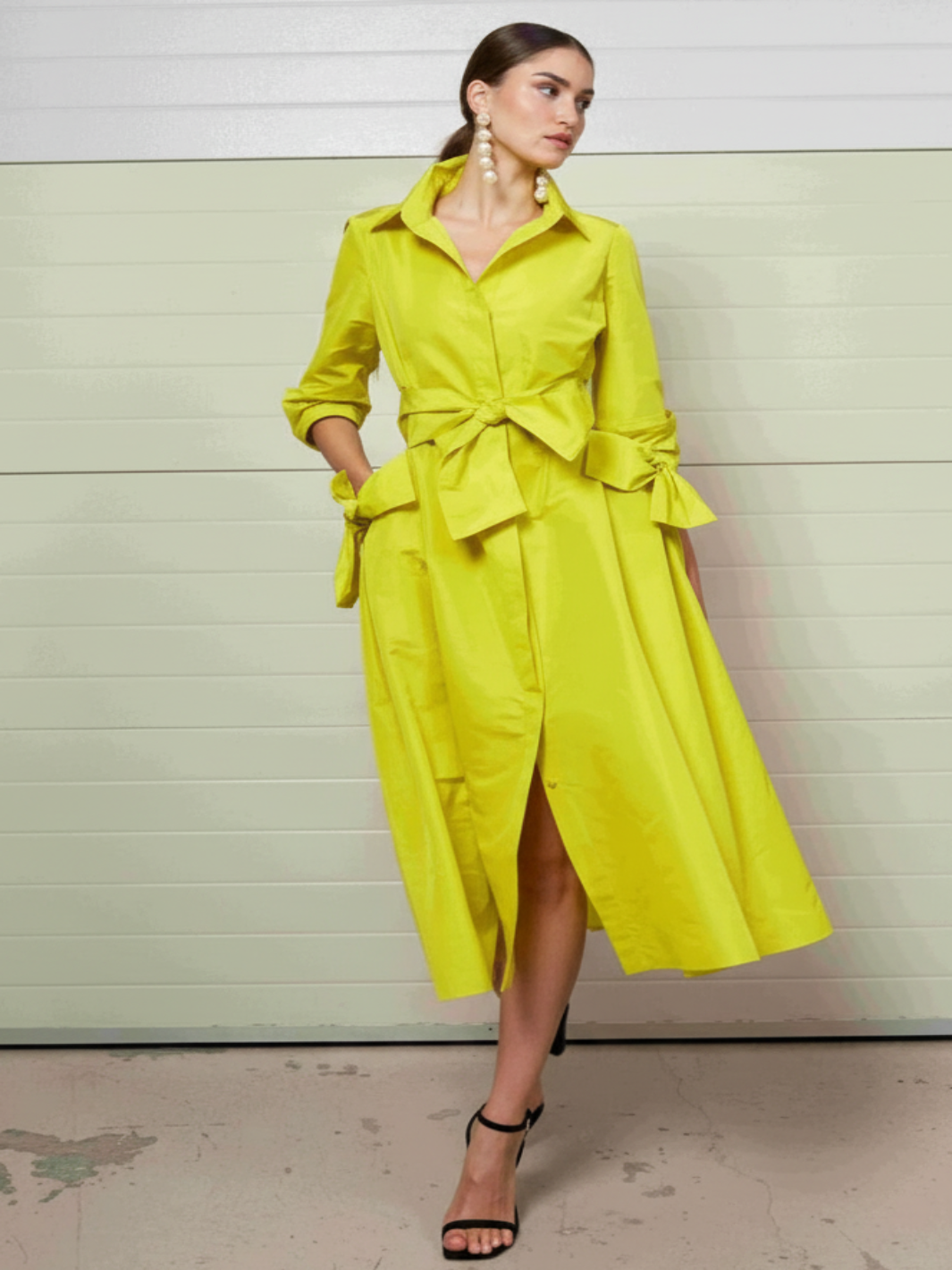 Moskada Dress 8202 In Yellow – Nicola Ross
