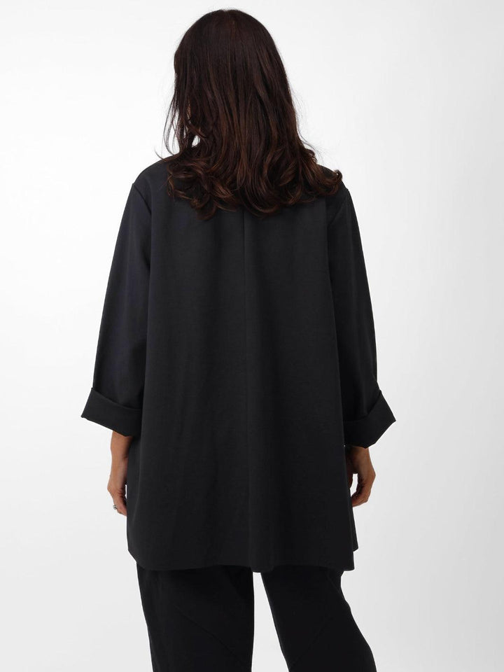 Niamh V Neck Top In Black-Nicola Ross