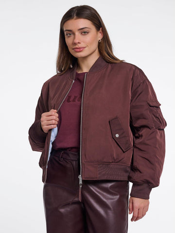 Rino & Pelle Djenna Bomber Jacket In Brown-Nicola Ross