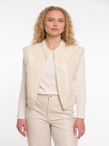 Rino & Pelle Elona Waistcoat In Birch Print-Nicola Ross