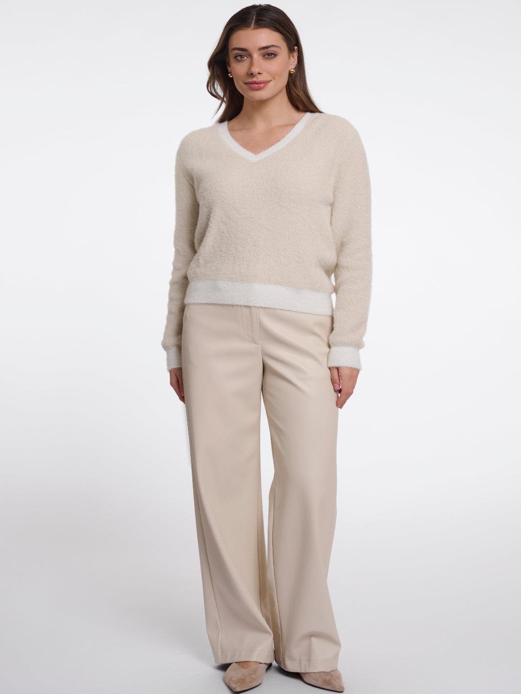 Rino & Pelle Keath Pullover Knit In Birch-Nicola Ross
