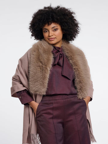 Rino & Pelle Wendy Cape In Mocha-Nicola Ross