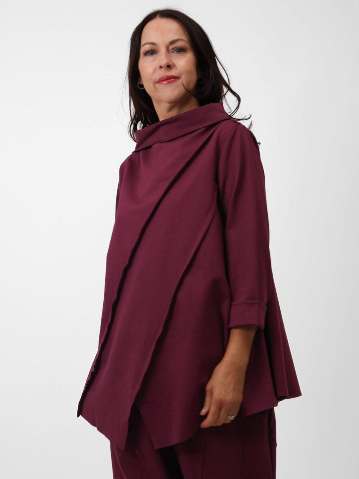 Terri Top In Plum-Nicola Ross