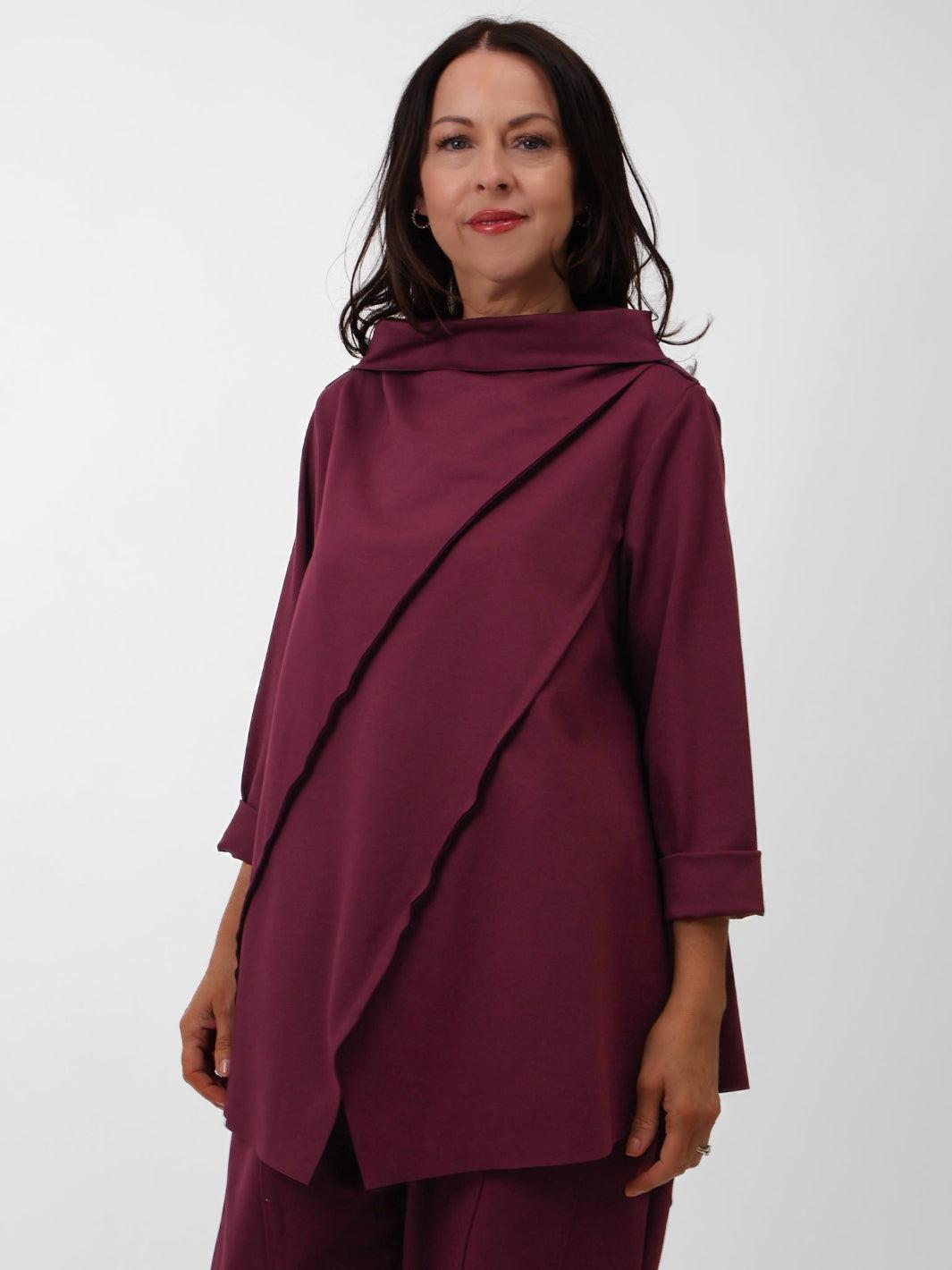 Terri Top In Plum-Nicola Ross