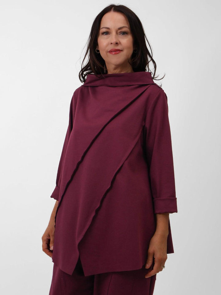 Terri Top In Plum-Nicola Ross