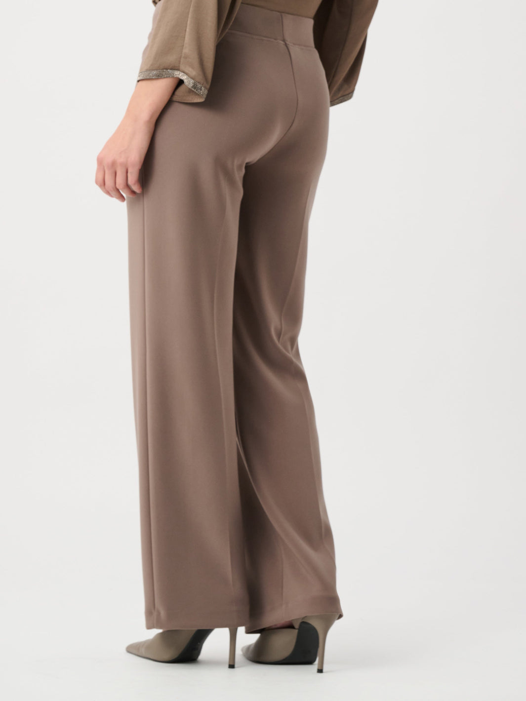 Joseph Ribkoff Pleated Straight Leg Pants In Mink 153088F26