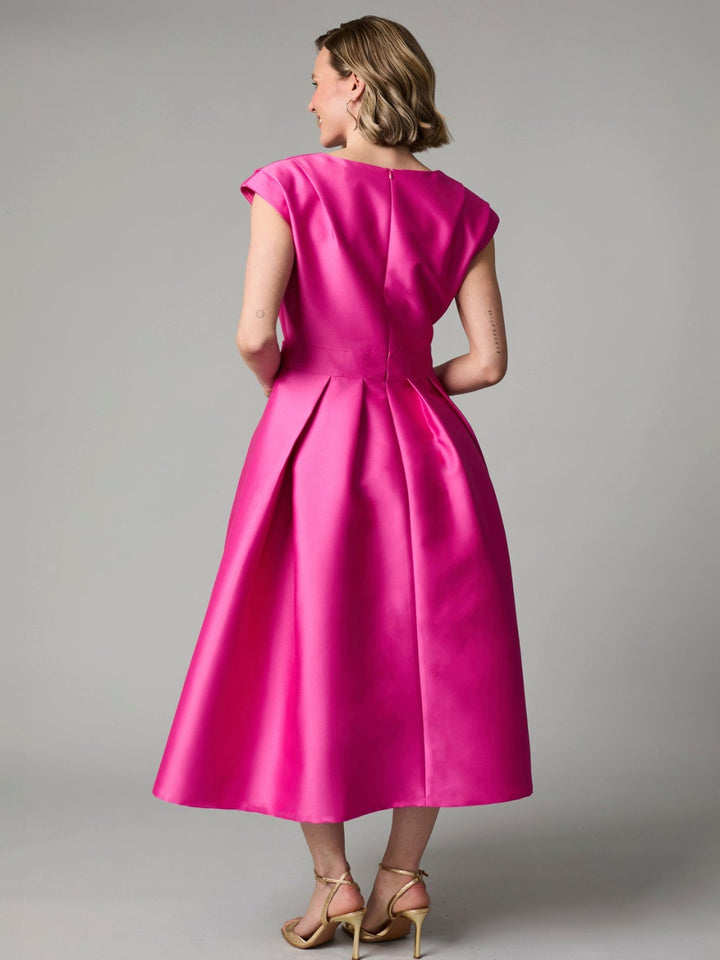 Fee G Grace Tailored Midi Dress In Pink 887B/142