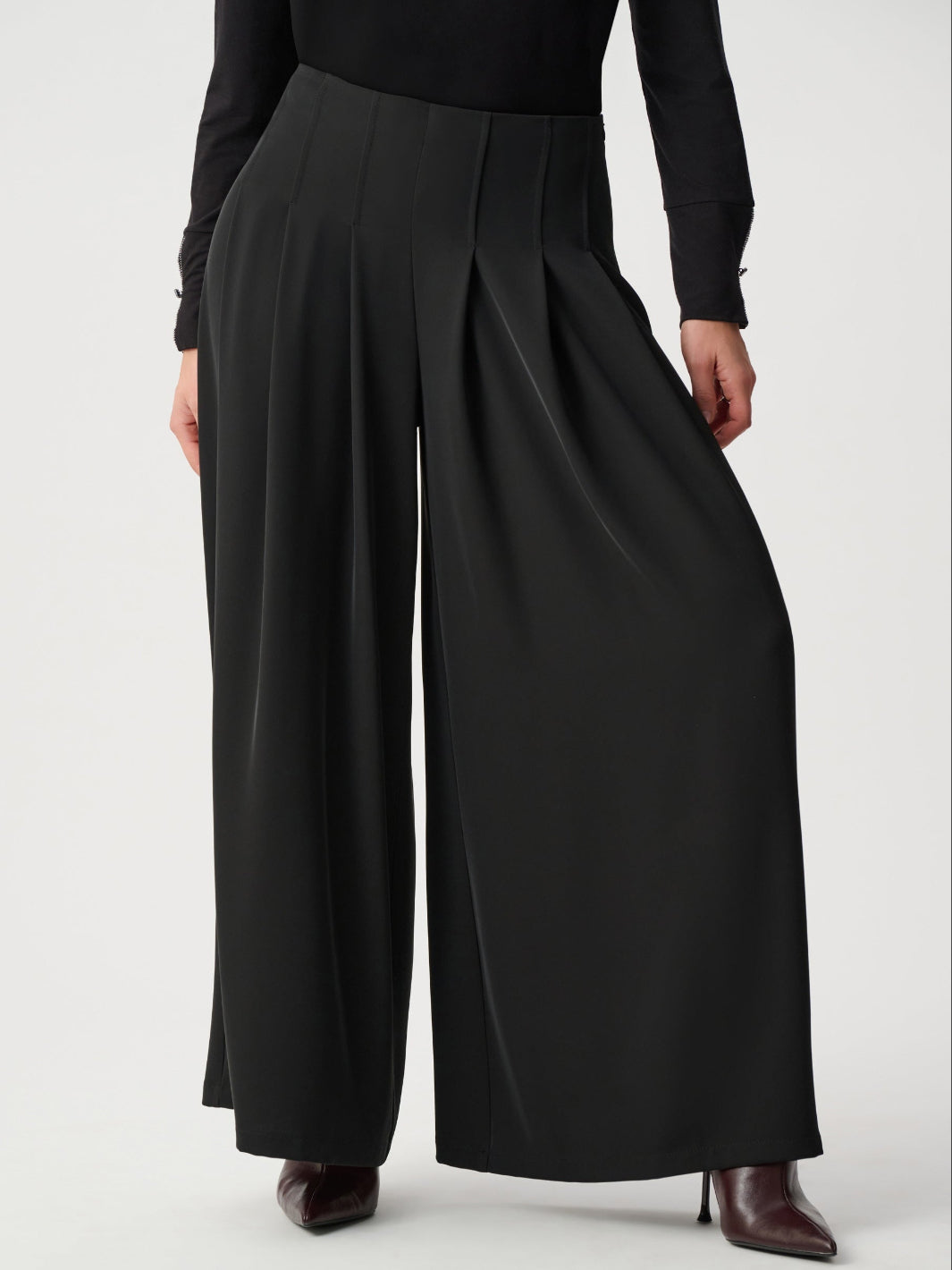Joseph Ribkoff Wide Leg Trouser In Black 263040
