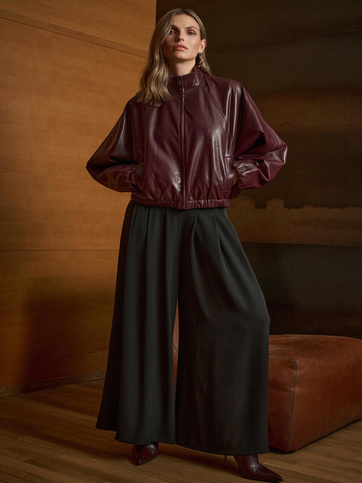 Joseph Ribkoff Wide Leg Trouser In Black 263040
