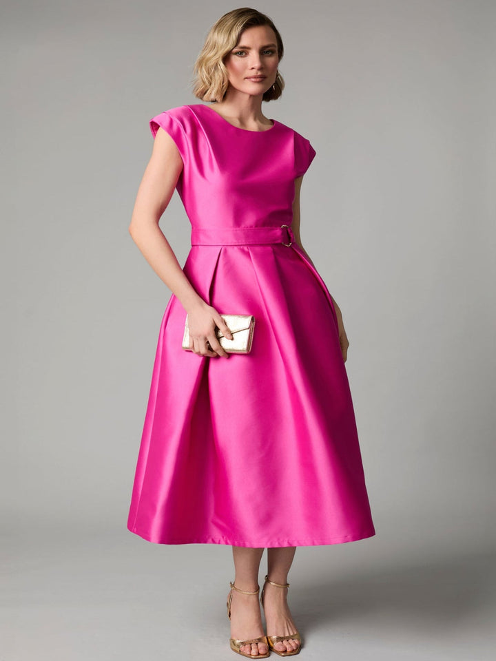 Fee G Grace Tailored Midi Dress In Pink 887B/142