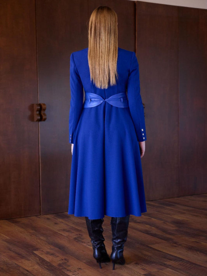 Arggido Midi Dress 49087 In Royal Blue-Nicola Ross