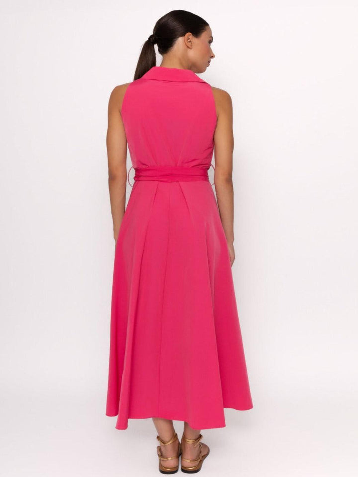 Arggido Midi Dress In Fuschia 49638-Nicola Ross