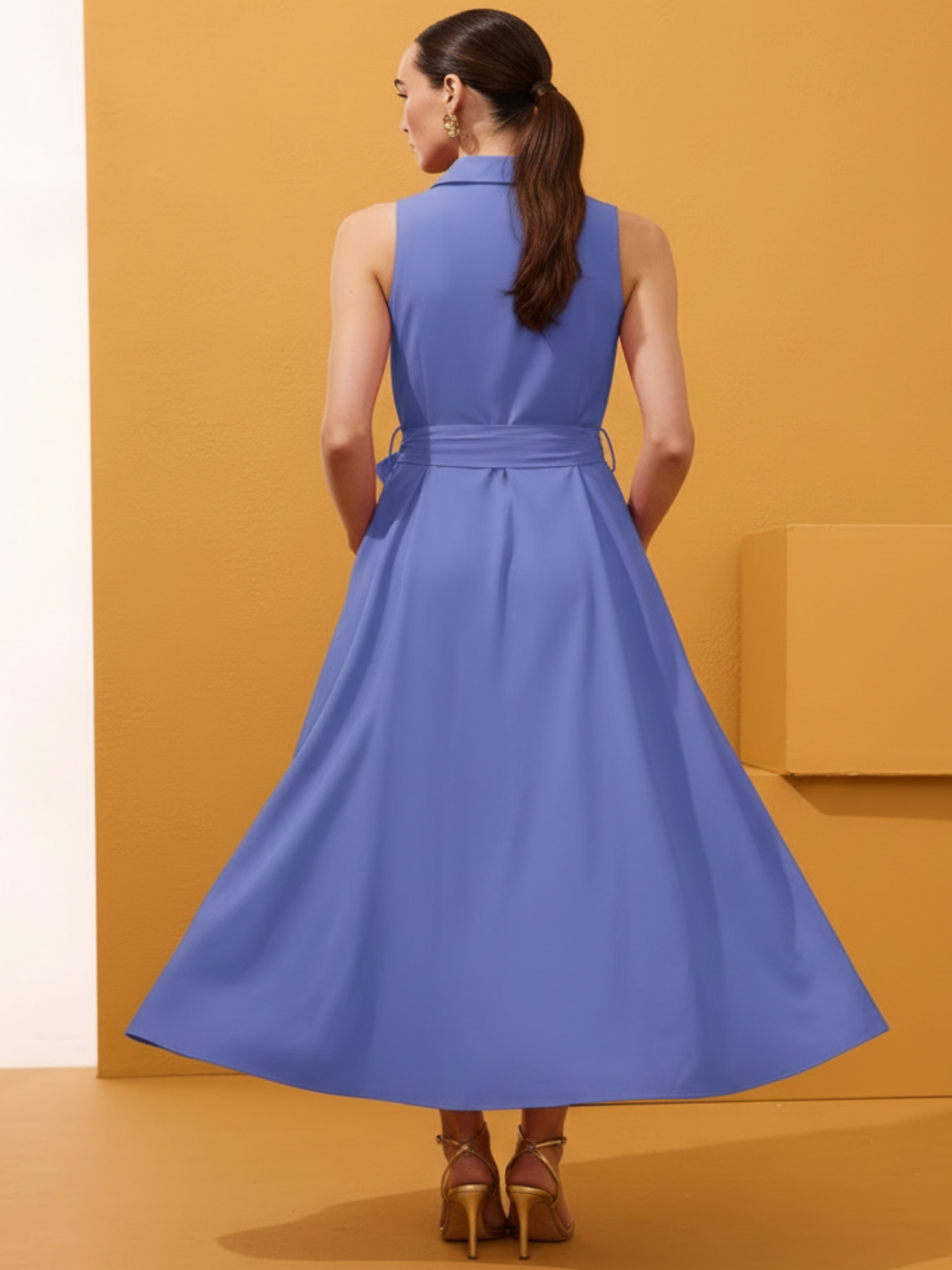 Arggido Midi Dress In Purple 49638-Nicola Ross