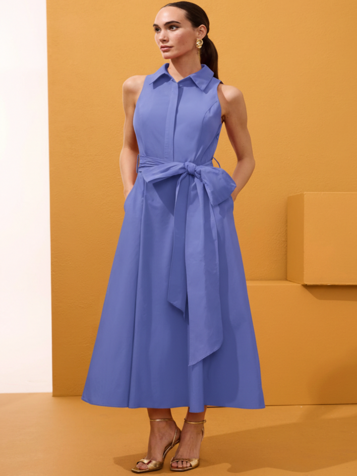 Arggido Midi Dress In Purple 49638-Nicola Ross