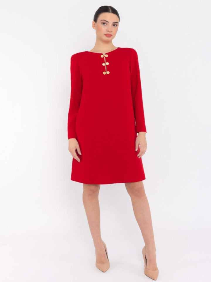 Arggido Mini Dress 49089 In Red-Nicola Ross