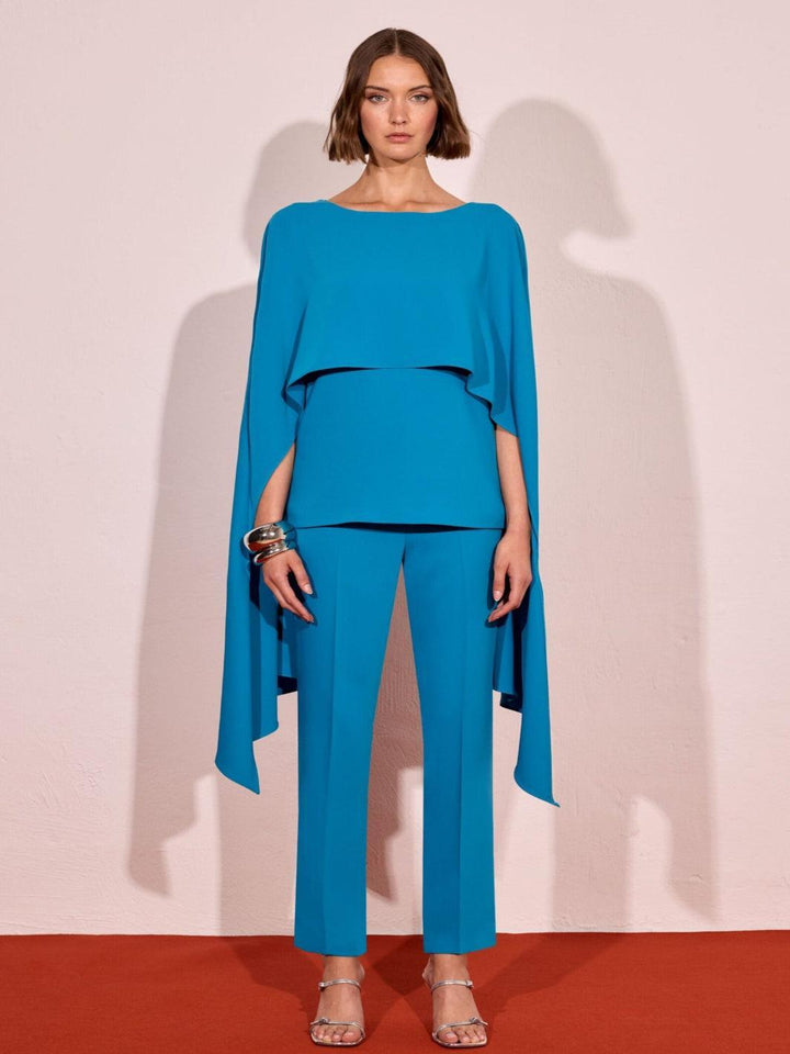 Carla Ruiz Blouse and Trousers In Blue 52052-Occasion Wear-Guest of the wedding-Nicola Ross