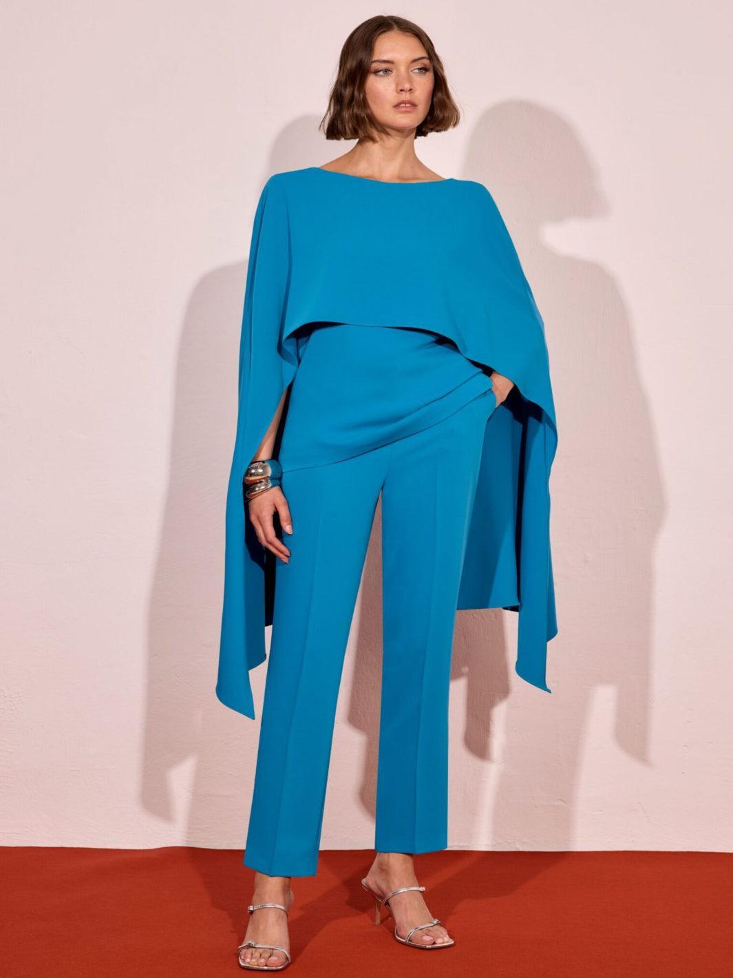 Carla Ruiz Blouse and Trousers In Blue 52052-Occasion Wear-Guest of the wedding-Nicola Ross