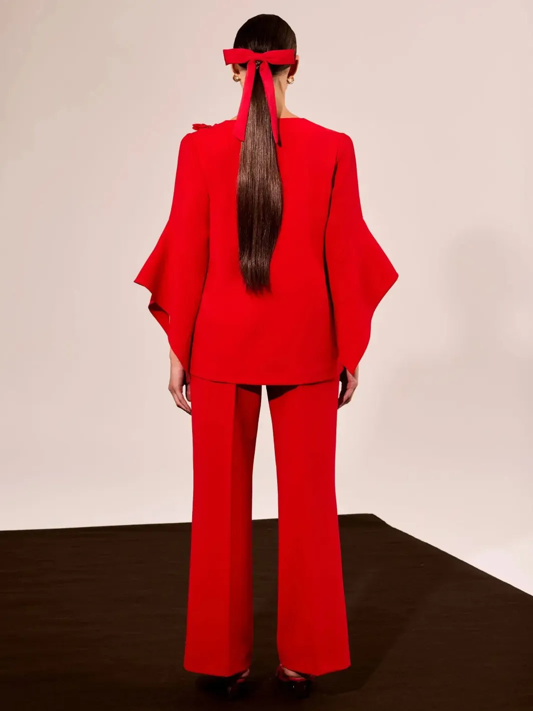 Carla Ruiz Blouse and Trousers In Red 52004-Occasion Wear-Guest of the wedding-Nicola Ross
