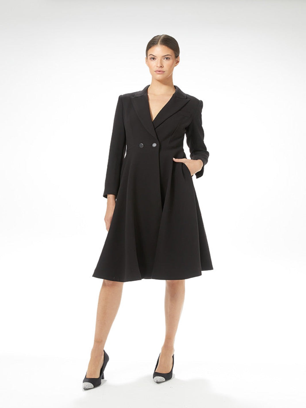 Carla Ruiz Coat In Black - 50043-Occasion Wear-Guest of the wedding-Nicola Ross