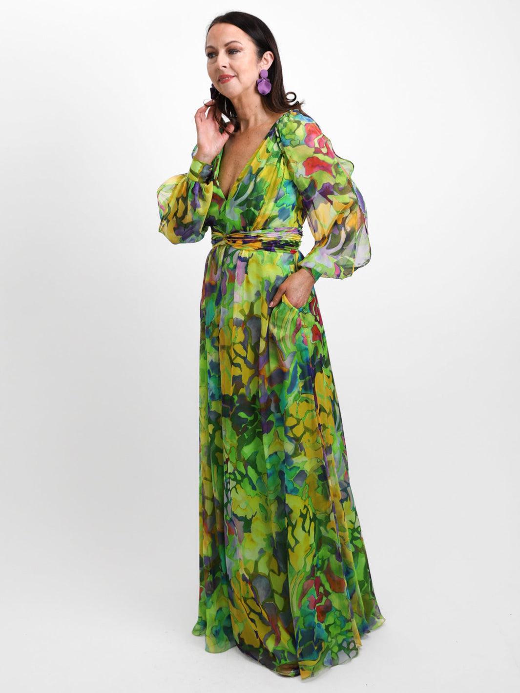 Carla Ruiz Dress 51662 In Green-Occasion Wear-Guest of the wedding-Nicola Ross
